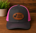 "Goat Mom" Custom Leatherette Patch Hat