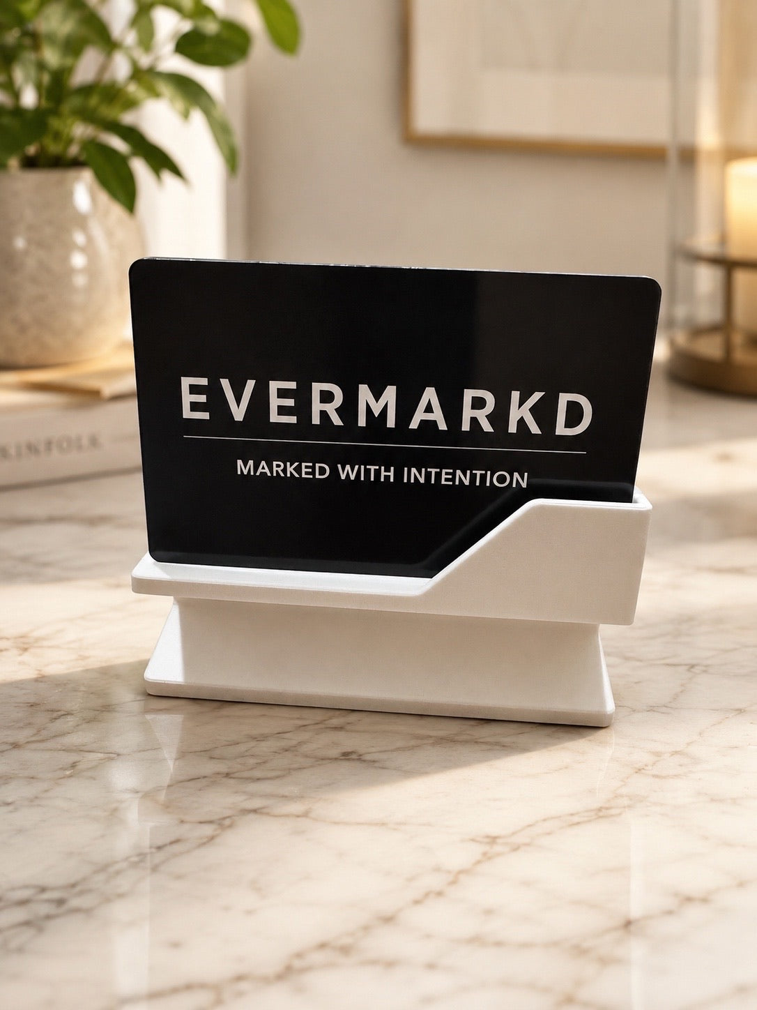 Custom Engraved - Aluminum Business Card (50 count)