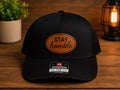 "Stay Humble" Custom Leatherette Patch Hat