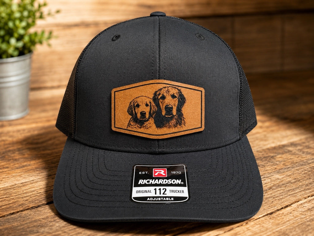 "Personalized" Custom Leatherette Patch Hat