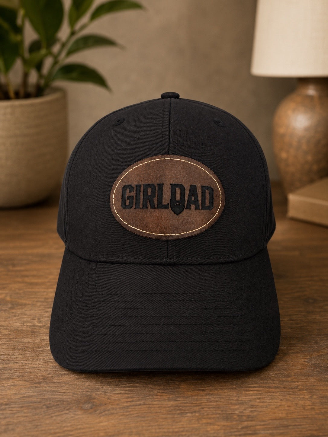 Custom Engraved - Leatherette Patch Hat